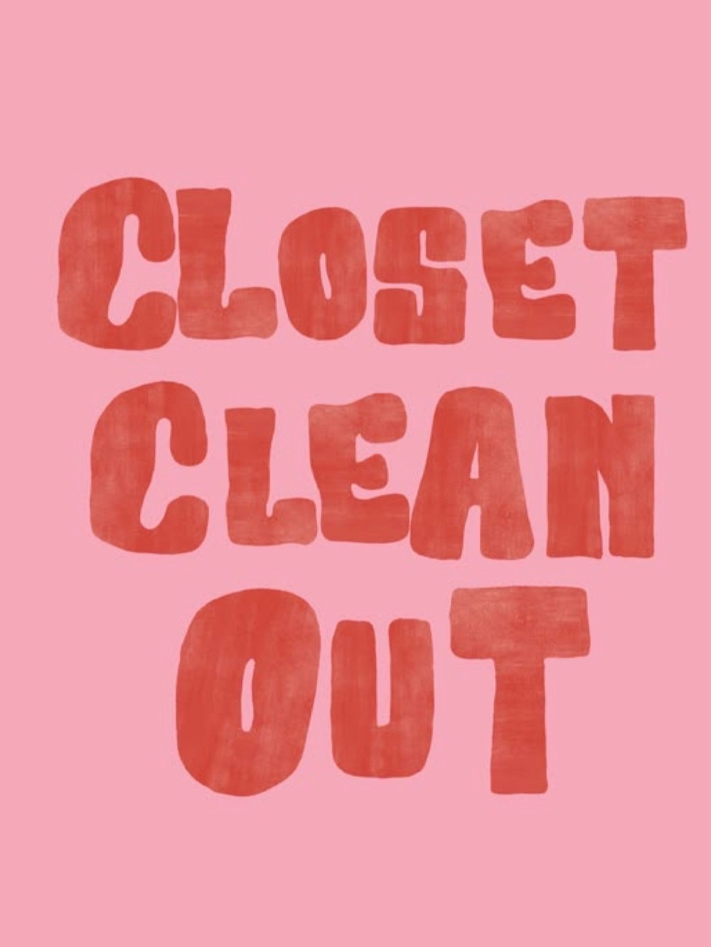closet clean out!!